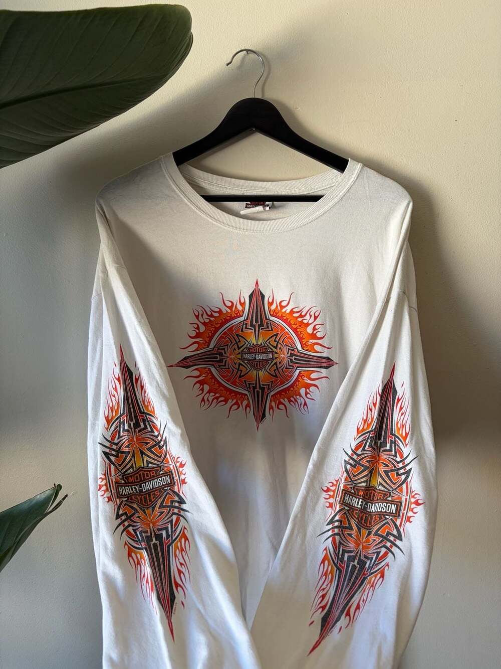 Vintage 2006 Harley-Davidson Baltimore MD Flame Long Sleeve T-Shirt